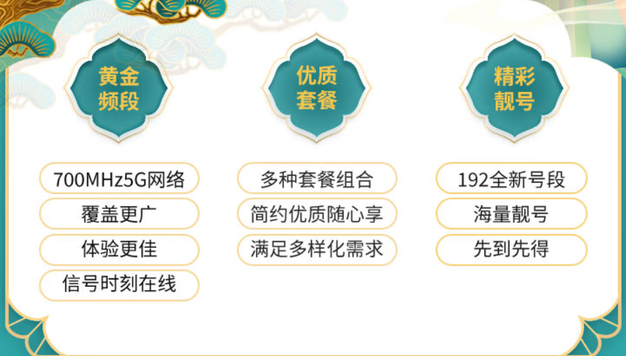中國廣電 5G號(hào)卡 38元套餐 限時(shí)6折 親情號(hào)互打免費(fèi)