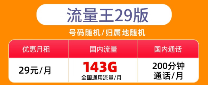 重慶地區(qū)可發(fā) 聯通29元無限流量卡143G套餐介紹 通用純流量卡