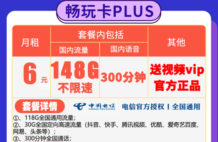 電信流量卡免費薅羊毛啦！不要錢免費用的手機上網(wǎng)卡不限速全國通用