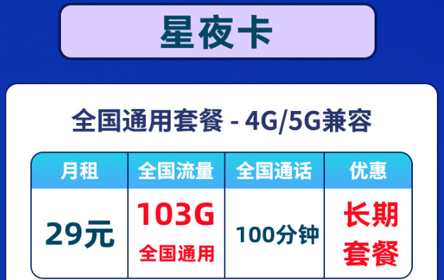 優惠好卡推薦！聯通星夜卡全通用流量+聯通超炫卡可選號碼|包郵到家